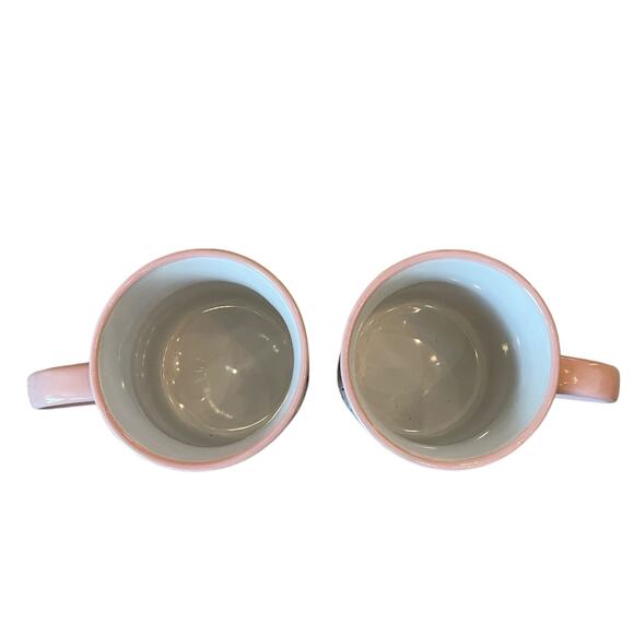 NEW Clementine CATS Pink Christmas Mug Set of 2 Ceramic 16oz Holiday - Picture 12 of 15